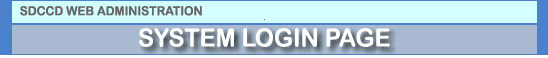 Web Admininstration Login Page